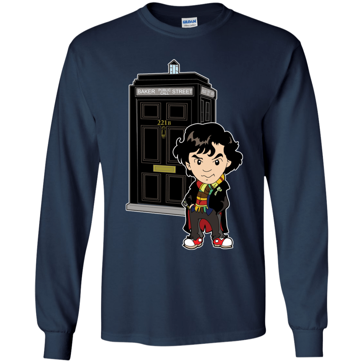 T-Shirts Navy / YS Doclock Youth Long Sleeve T-Shirt