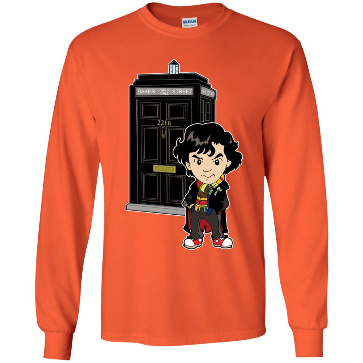 T-Shirts Orange / YS Doclock Youth Long Sleeve T-Shirt