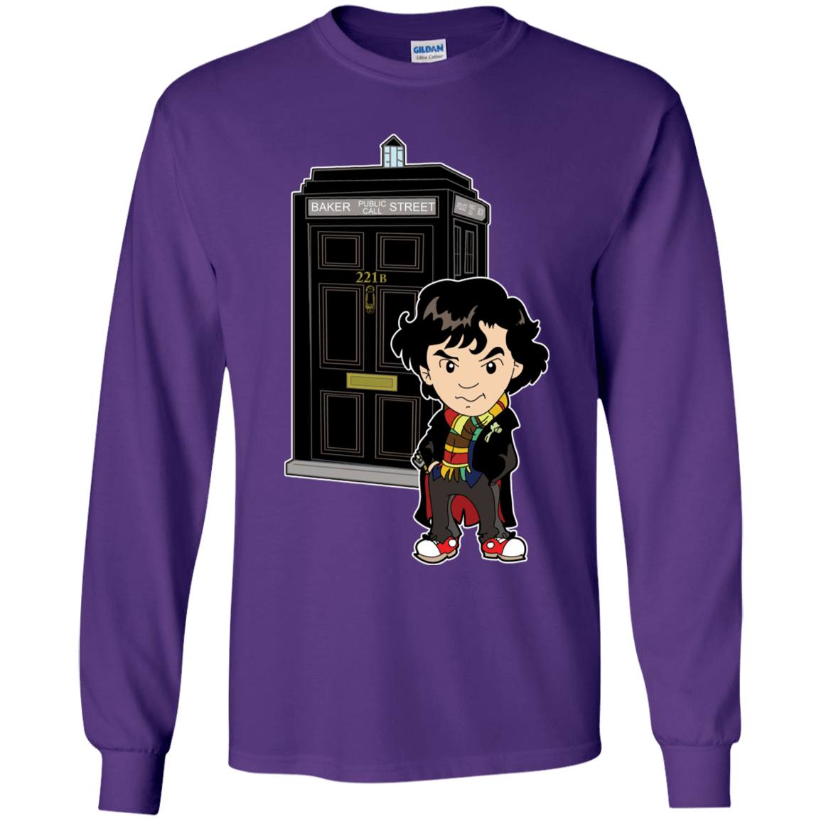 T-Shirts Purple / YS Doclock Youth Long Sleeve T-Shirt