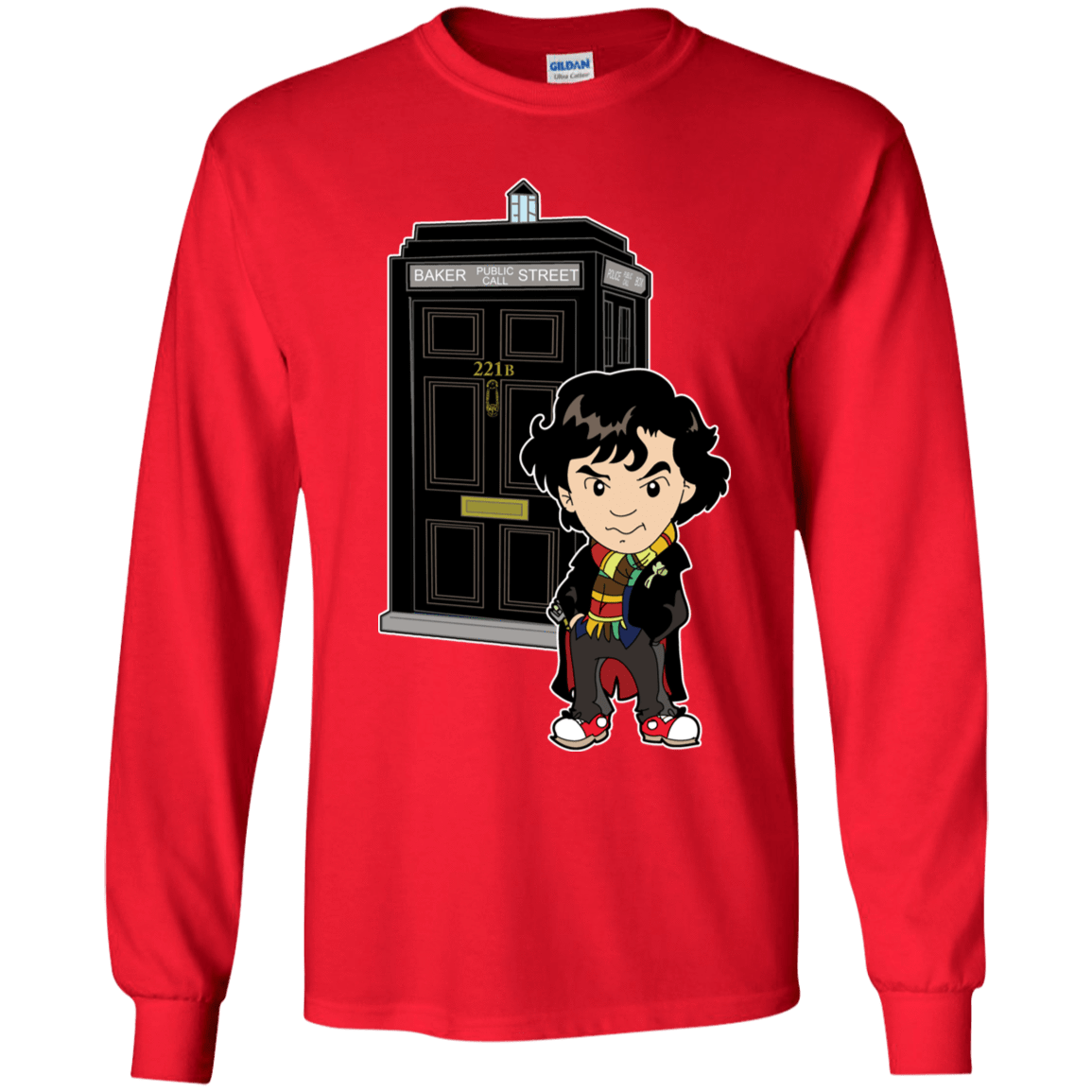 T-Shirts Red / YS Doclock Youth Long Sleeve T-Shirt