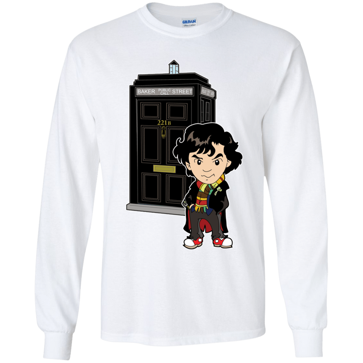 T-Shirts White / YS Doclock Youth Long Sleeve T-Shirt