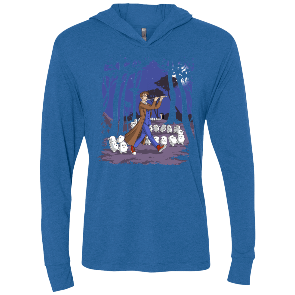 T-Shirts Vintage Royal / X-Small Doctor Hamelin Triblend Long Sleeve Hoodie Tee