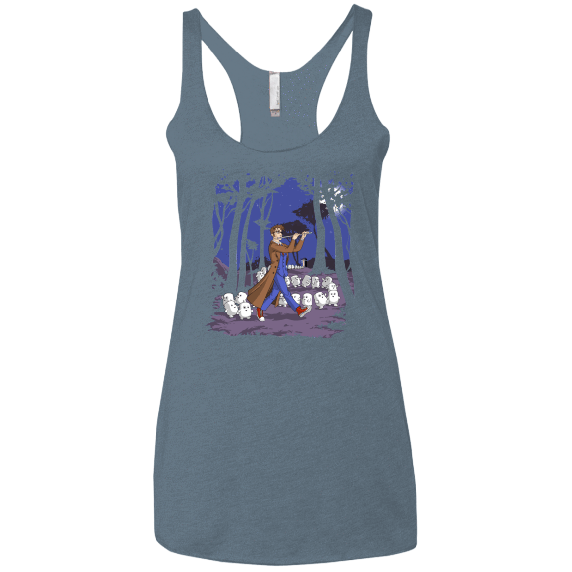 T-Shirts Indigo / X-Small Doctor Hamelin Women's Triblend Racerback Tank