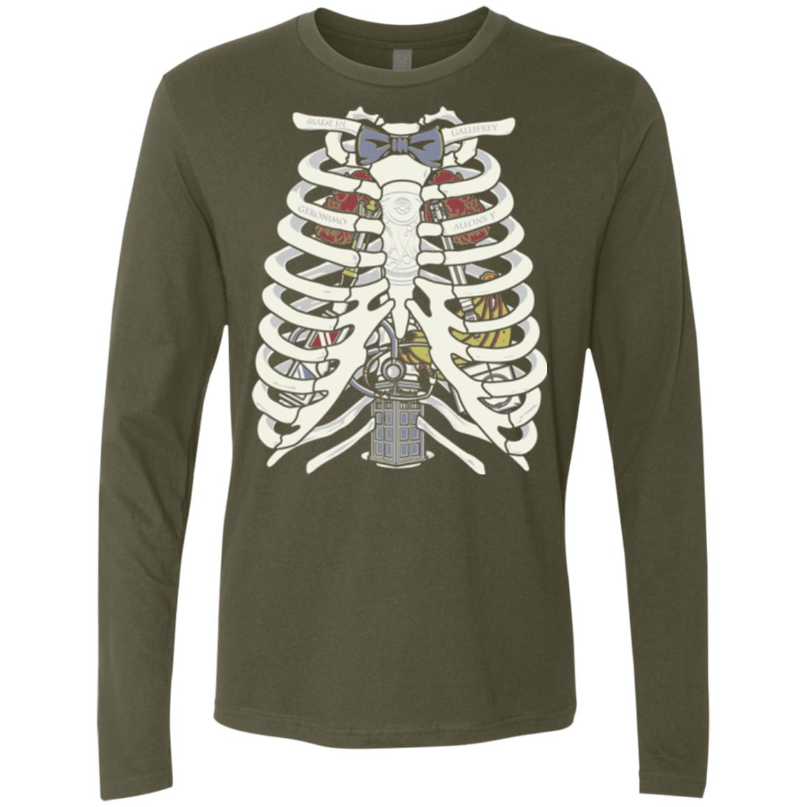 T-Shirts Military Green / Small Doctor Inside Men's Premium Long Sleeve
