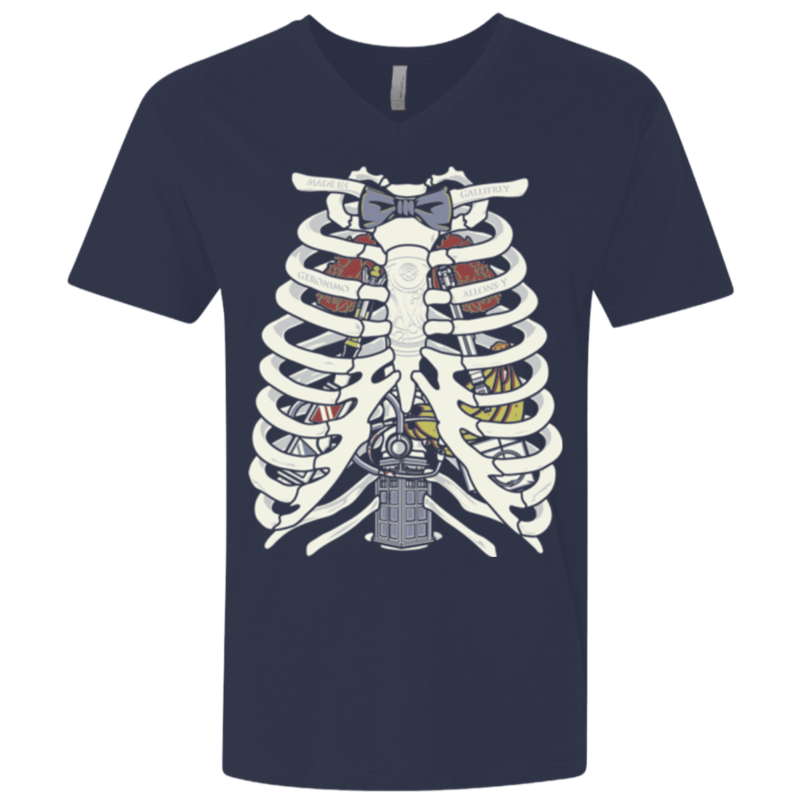 T-Shirts Midnight Navy / X-Small Doctor Inside Men's Premium V-Neck