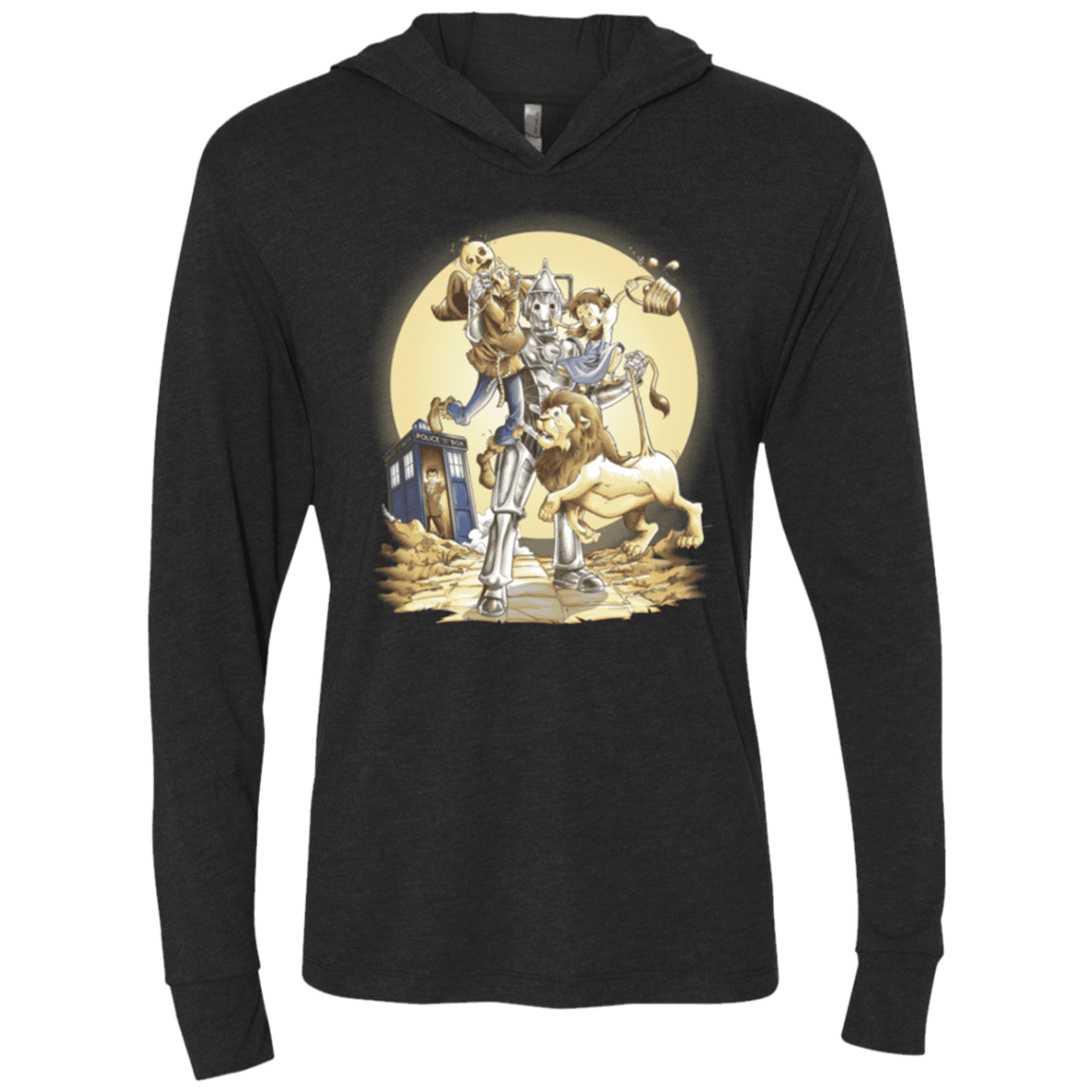 T-Shirts Vintage Black / X-Small Doctor Oz Triblend Long Sleeve Hoodie Tee