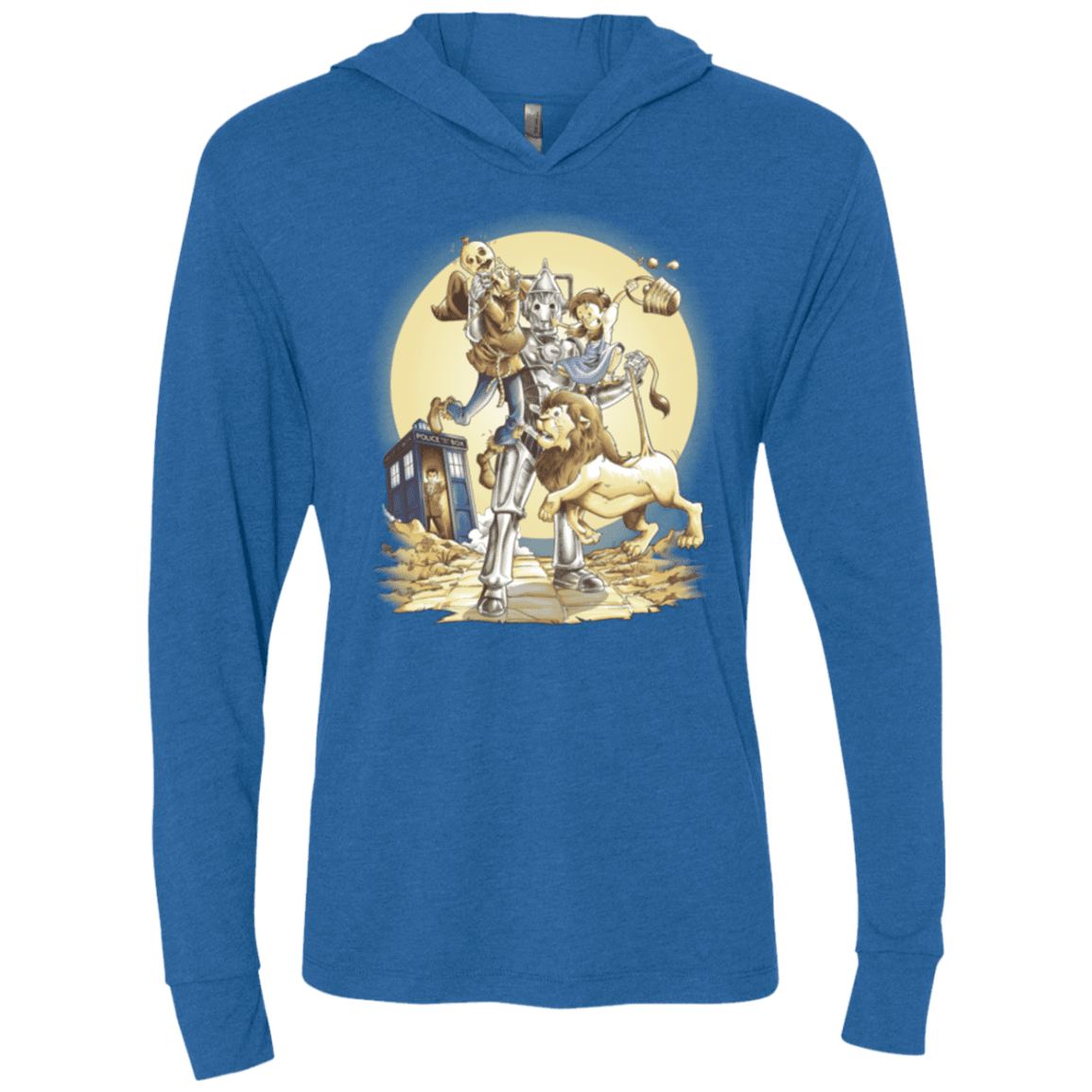 T-Shirts Vintage Royal / X-Small Doctor Oz Triblend Long Sleeve Hoodie Tee