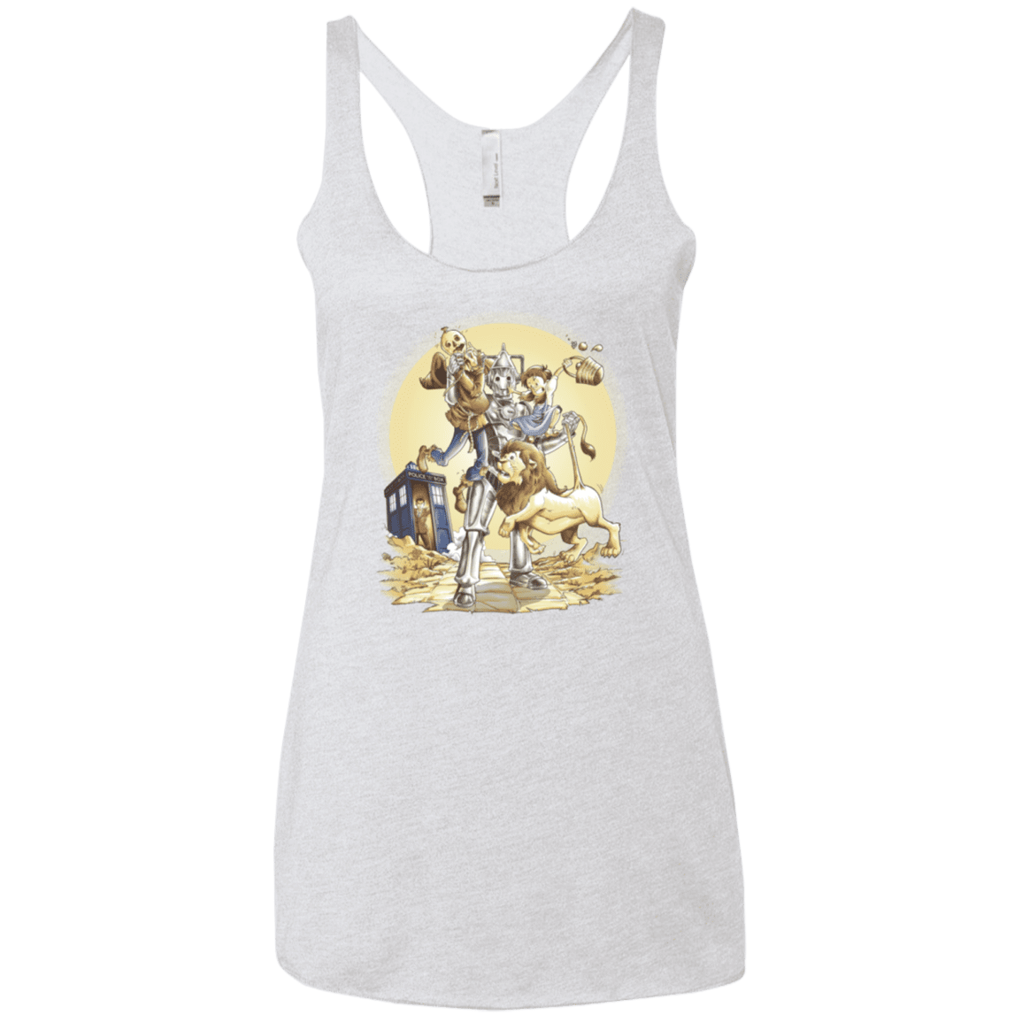 T-Shirts Heather White / X-Small Doctor Oz Women's Triblend Racerback Tank