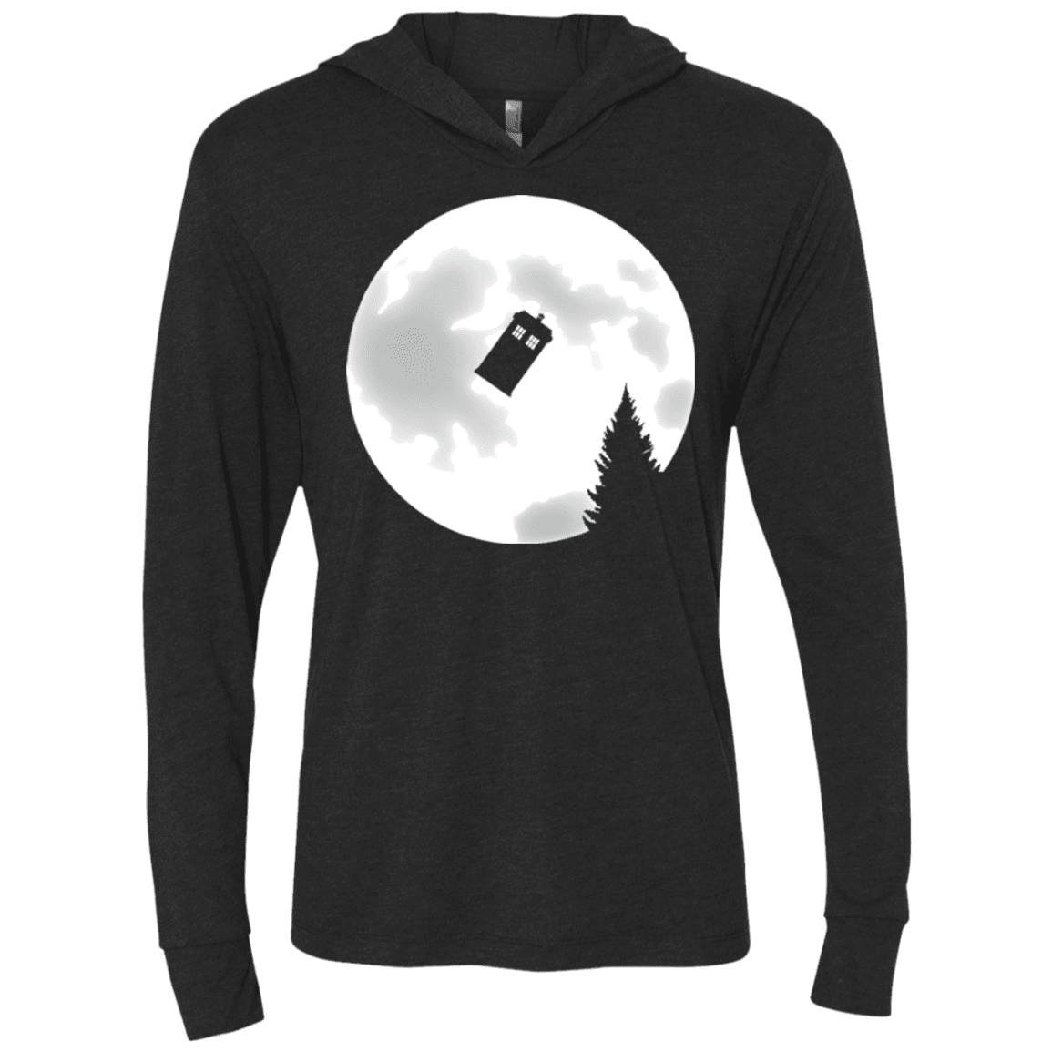 T-Shirts Vintage Black / X-Small Doctor Phone Home (2) Triblend Long Sleeve Hoodie Tee