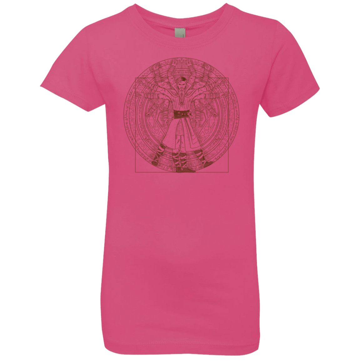 T-Shirts Hot Pink / YXS Doctor Stranger Vitruvian Girls Premium T-Shirt
