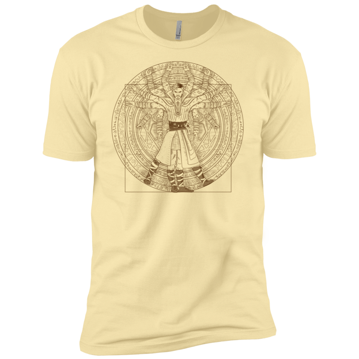 T-Shirts Banana Cream / X-Small Doctor Stranger Vitruvian Men's Premium T-Shirt