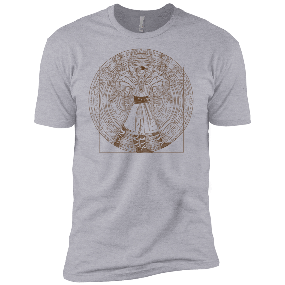 T-Shirts Heather Grey / X-Small Doctor Stranger Vitruvian Men's Premium T-Shirt