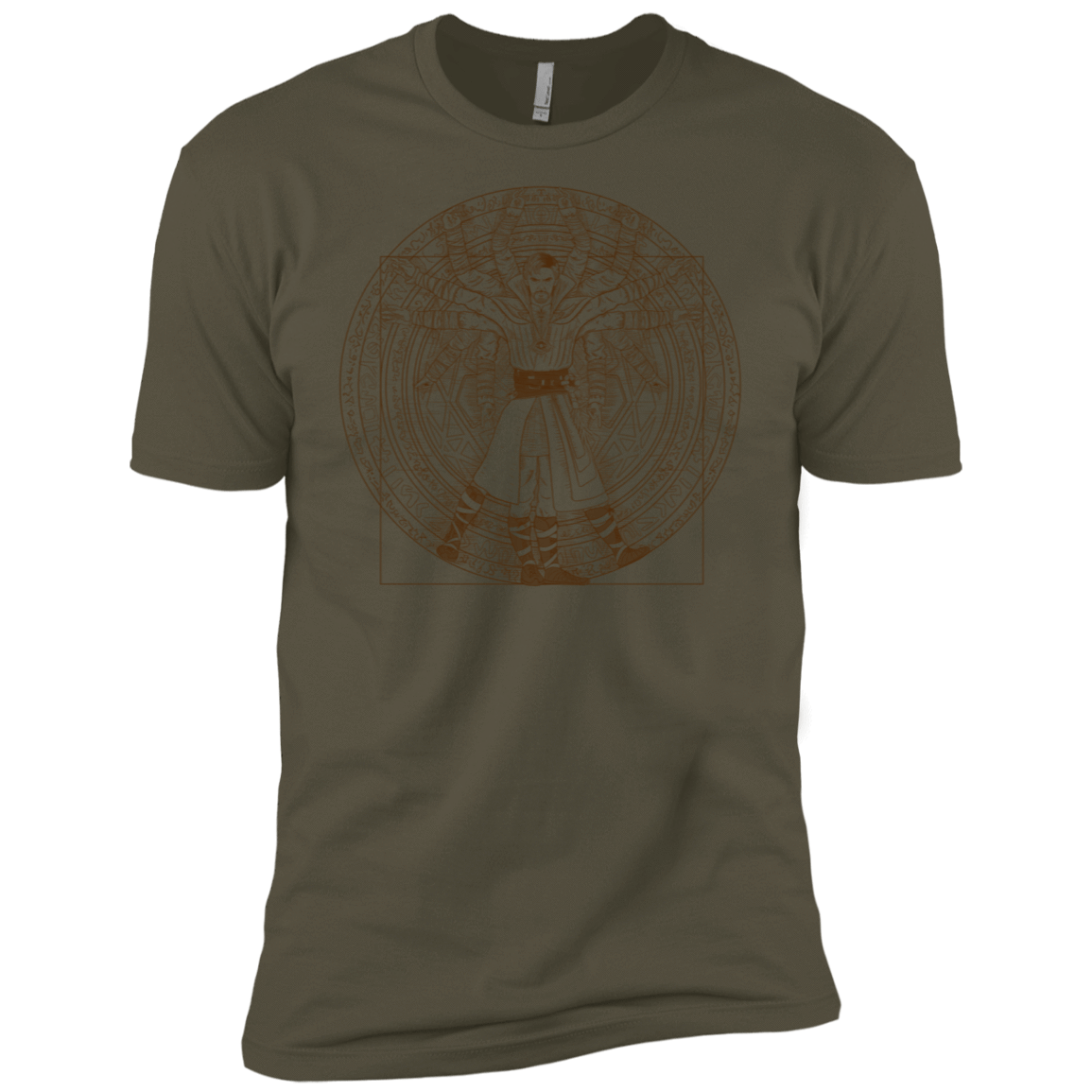T-Shirts Military Green / X-Small Doctor Stranger Vitruvian Men's Premium T-Shirt