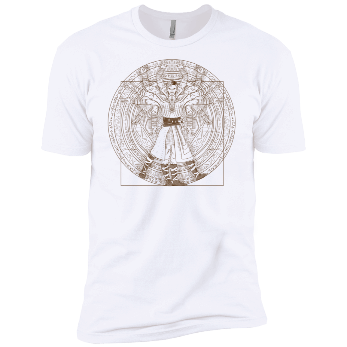 T-Shirts White / X-Small Doctor Stranger Vitruvian Men's Premium T-Shirt