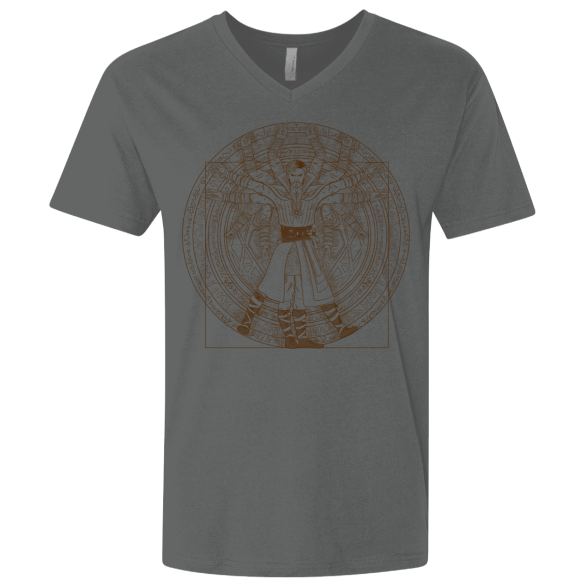 T-Shirts Heavy Metal / X-Small Doctor Stranger Vitruvian Men's Premium V-Neck