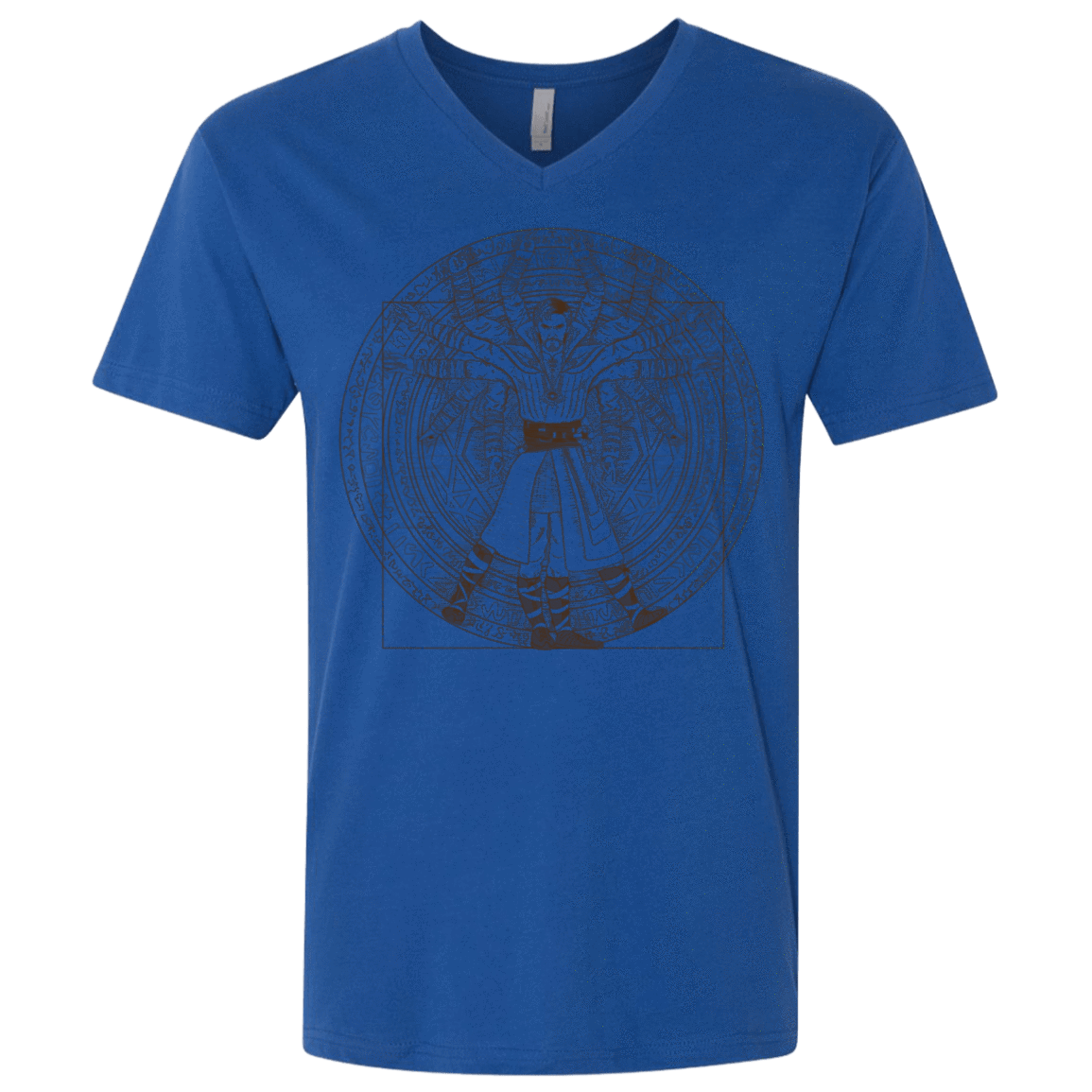 T-Shirts Royal / X-Small Doctor Stranger Vitruvian Men's Premium V-Neck