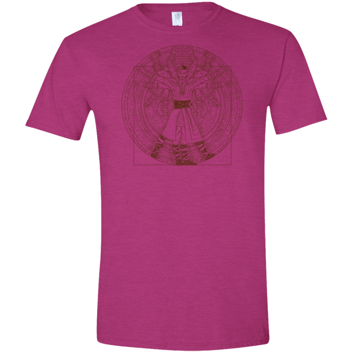 T-Shirts Antique Heliconia / S Doctor Stranger Vitruvian Men's Semi-Fitted Softstyle