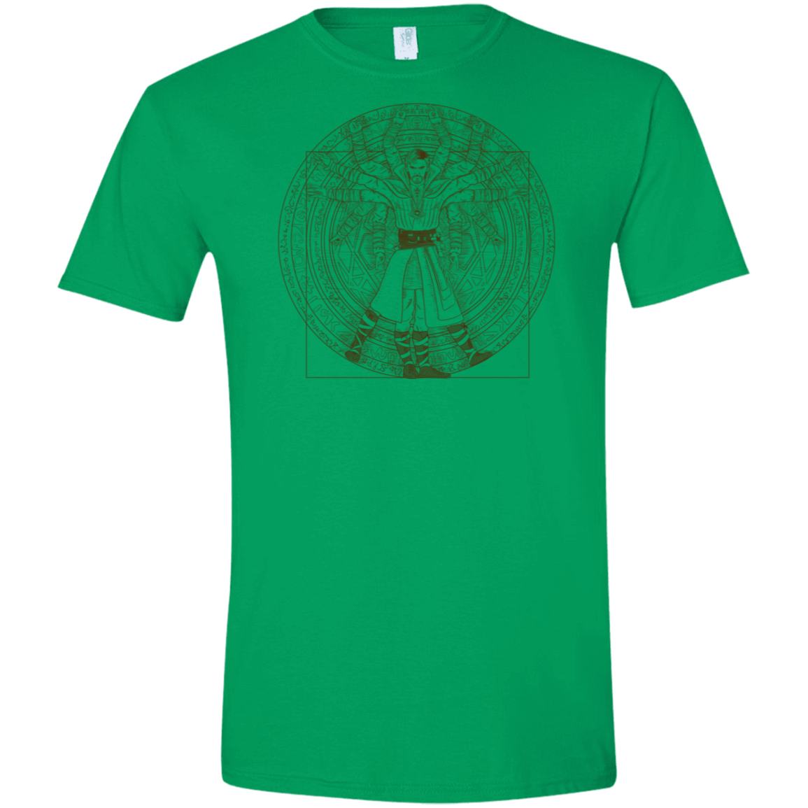 T-Shirts Irish Green / S Doctor Stranger Vitruvian Men's Semi-Fitted Softstyle