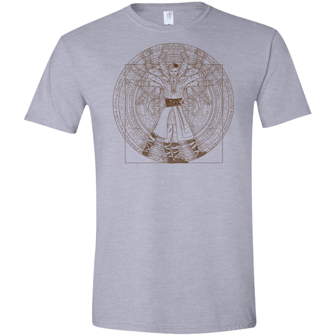 T-Shirts Sport Grey / X-Small Doctor Stranger Vitruvian Men's Semi-Fitted Softstyle