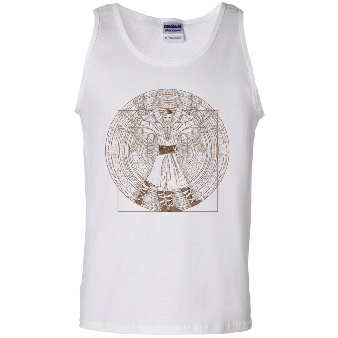 T-Shirts White / S Doctor Stranger Vitruvian Men's Tank Top