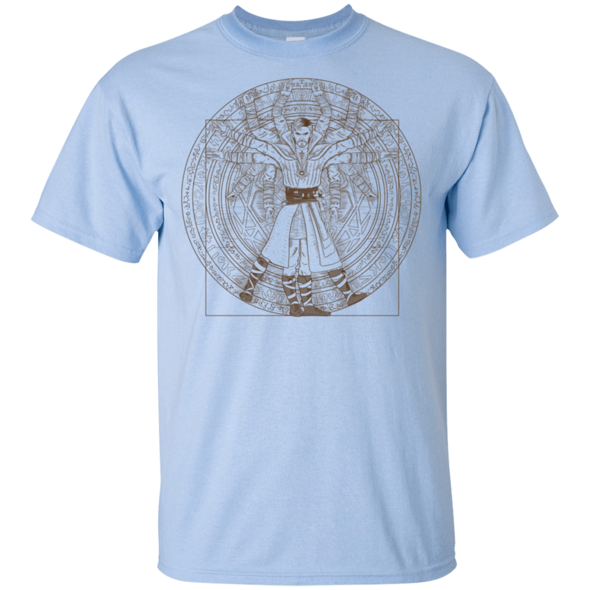 T-Shirts Light Blue / S Doctor Stranger Vitruvian T-Shirt