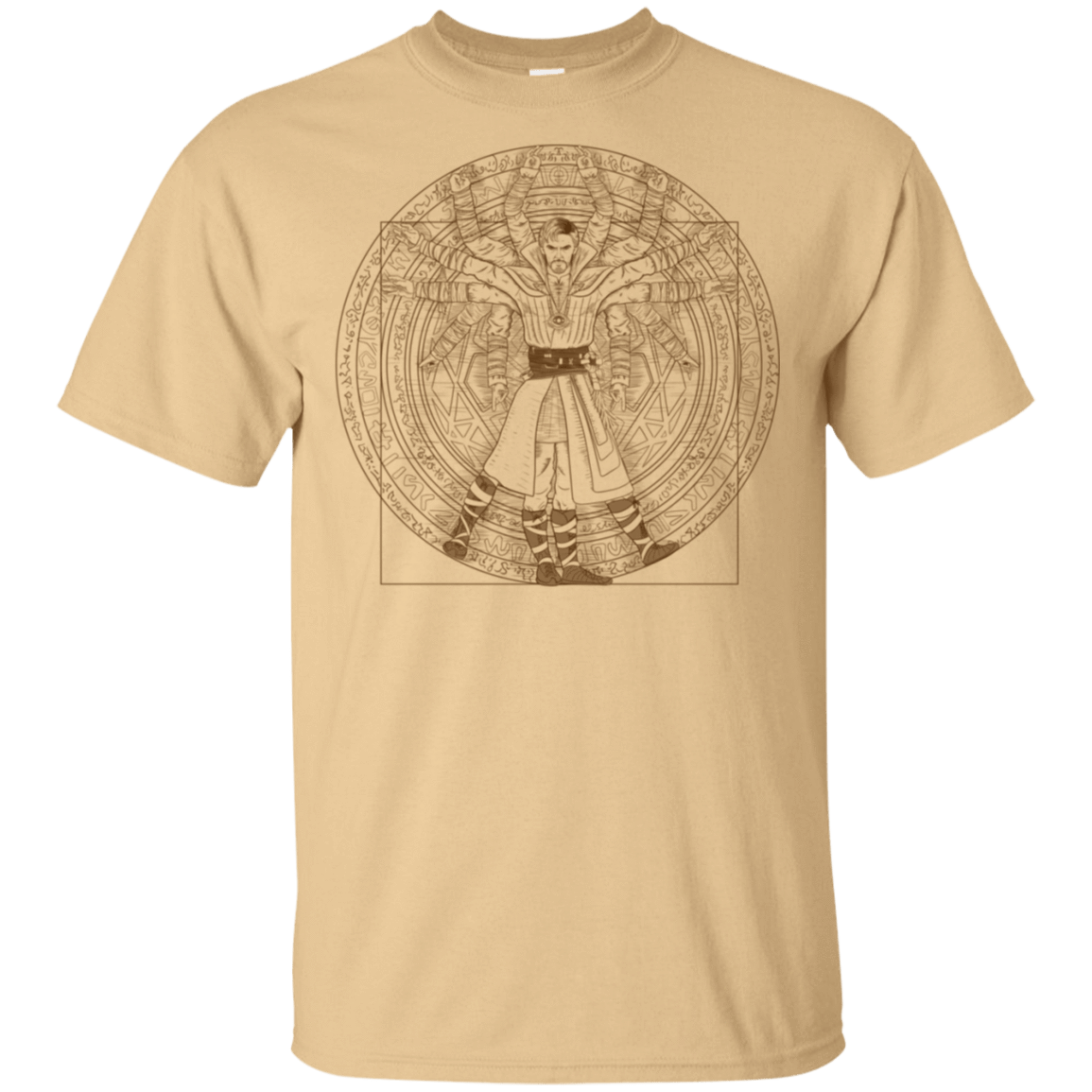 T-Shirts Vegas Gold / S Doctor Stranger Vitruvian T-Shirt