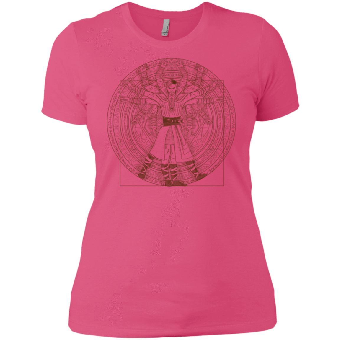 T-Shirts Hot Pink / X-Small Doctor Stranger Vitruvian Women's Premium T-Shirt