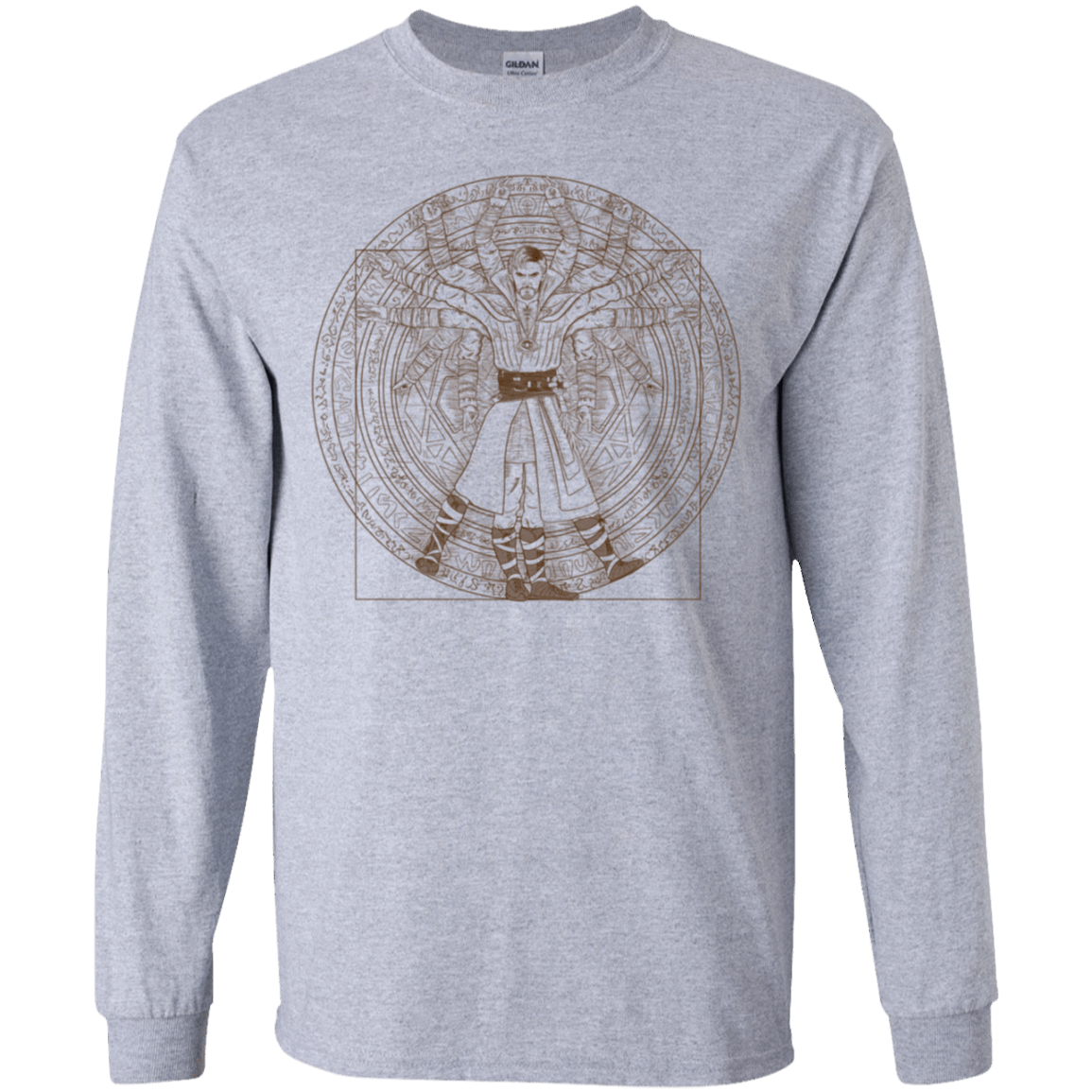 T-Shirts Sport Grey / YS Doctor Stranger Vitruvian Youth Long Sleeve T-Shirt