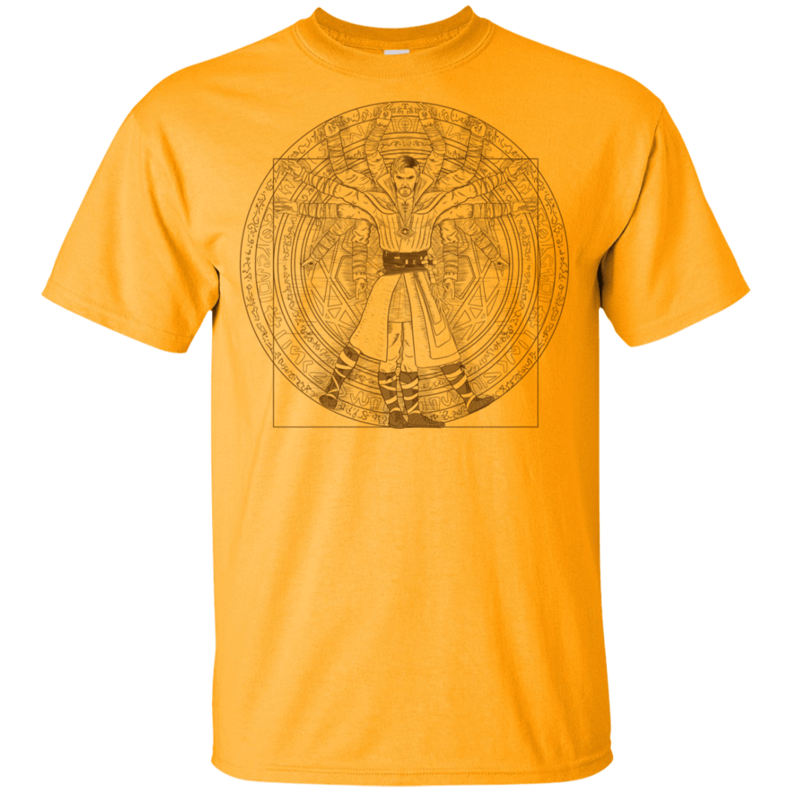 T-Shirts Gold / YXS Doctor Stranger Vitruvian Youth T-Shirt