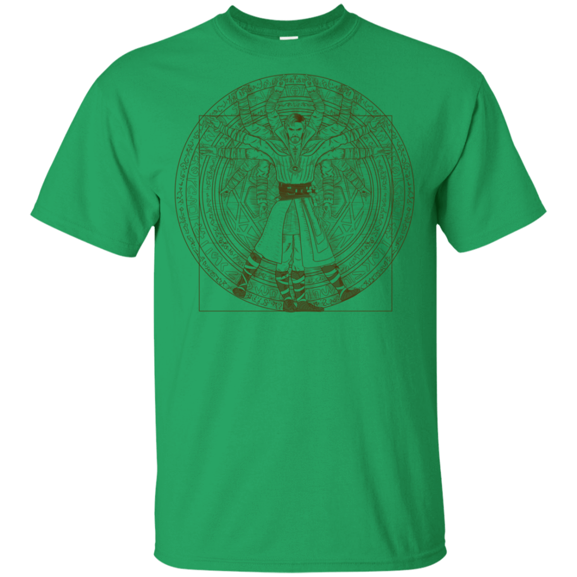 T-Shirts Irish Green / YXS Doctor Stranger Vitruvian Youth T-Shirt