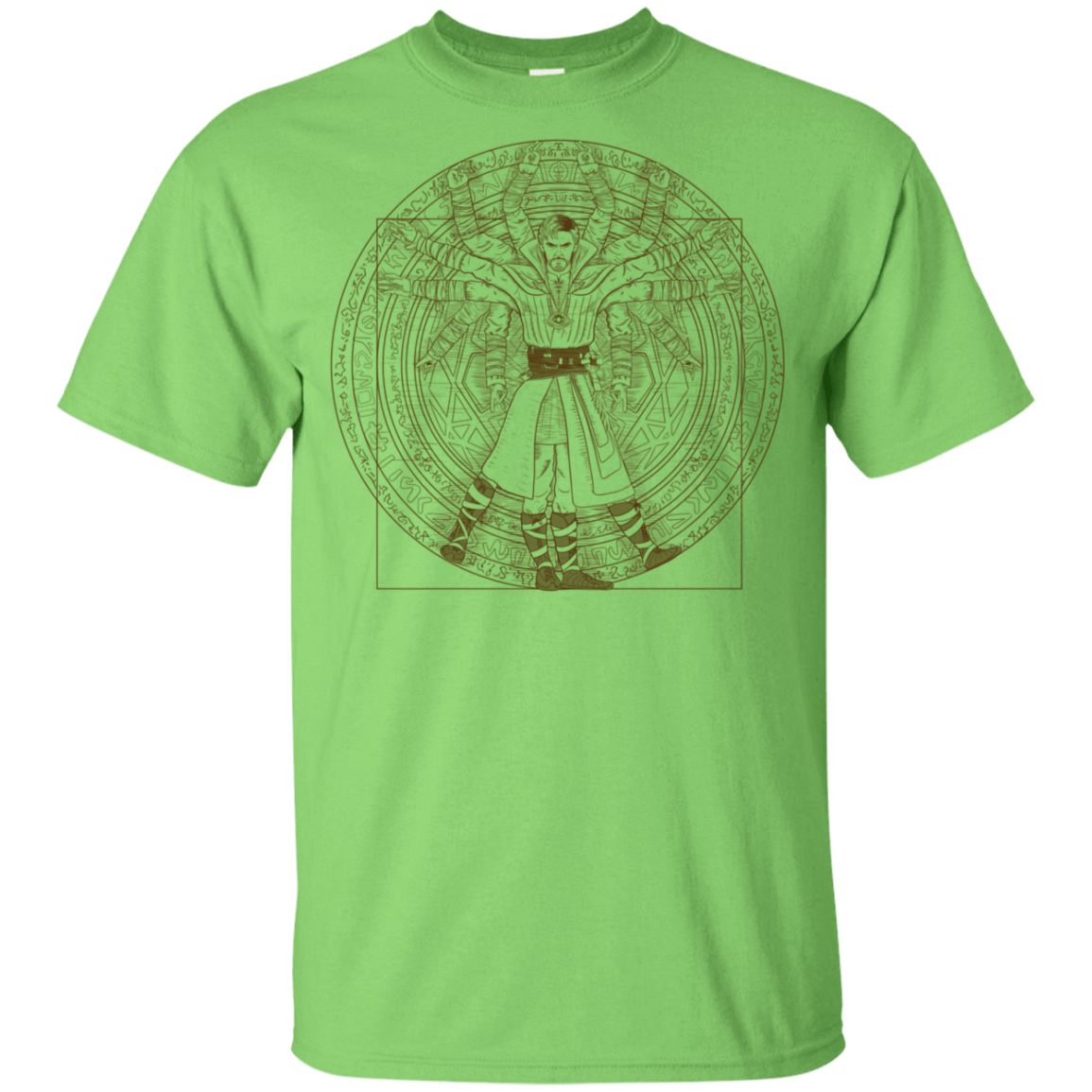T-Shirts Lime / YXS Doctor Stranger Vitruvian Youth T-Shirt