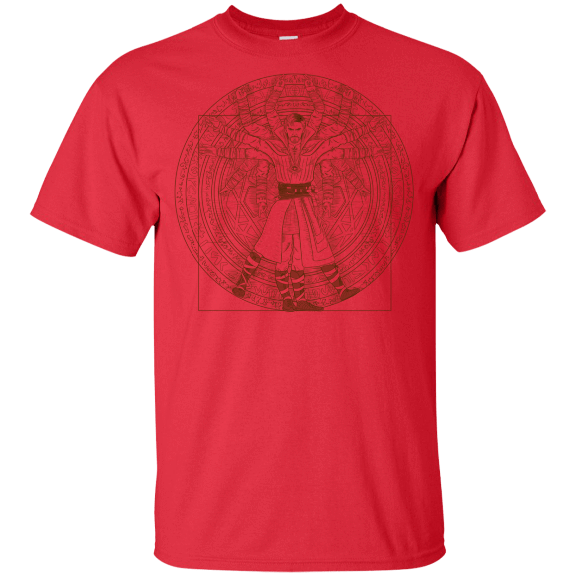 T-Shirts Red / YXS Doctor Stranger Vitruvian Youth T-Shirt