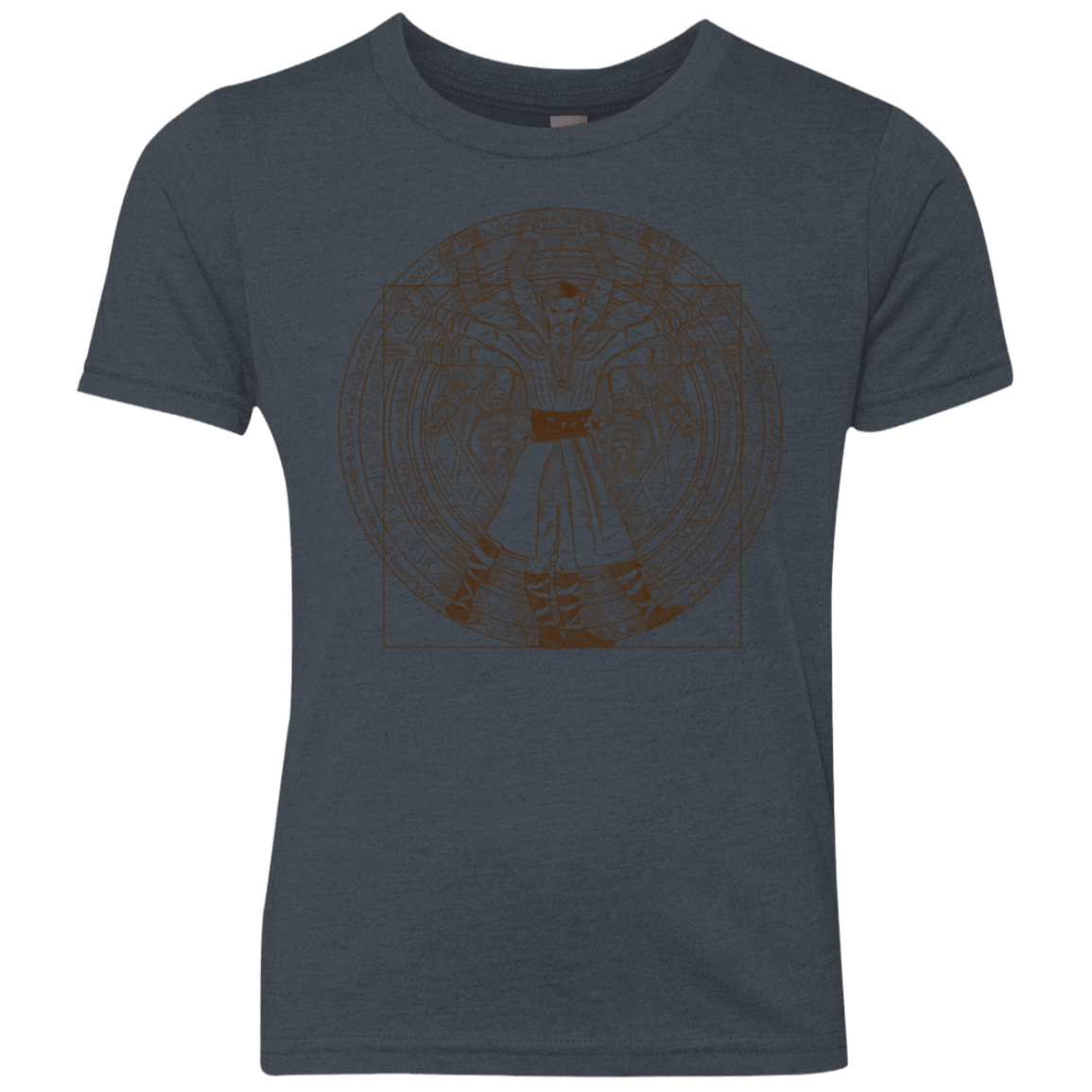 T-Shirts Vintage Navy / YXS Doctor Stranger Vitruvian Youth Triblend T-Shirt
