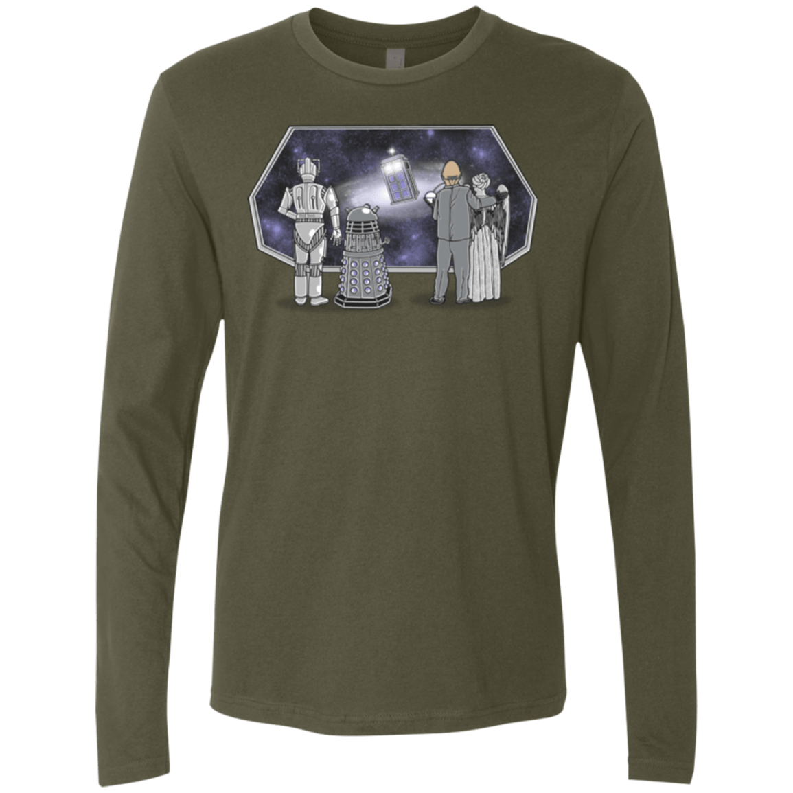 T-Shirts Military Green / Small Doctor strikes back Men's Premium Long Sleeve