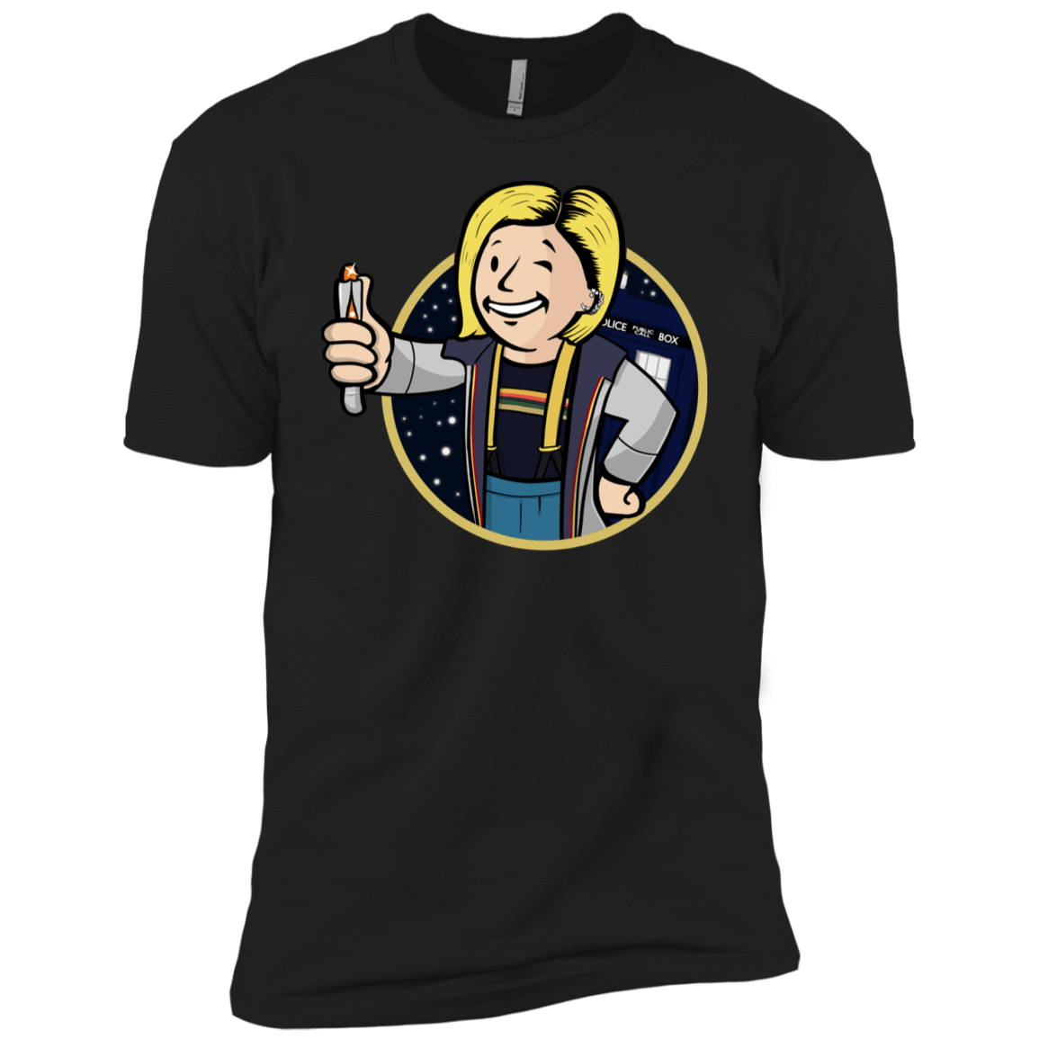 T-Shirts Black / YXS Doctor Vault Boys Premium T-Shirt