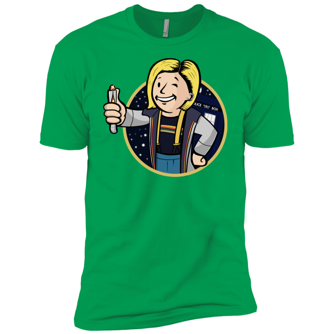 T-Shirts Kelly Green / YXS Doctor Vault Boys Premium T-Shirt