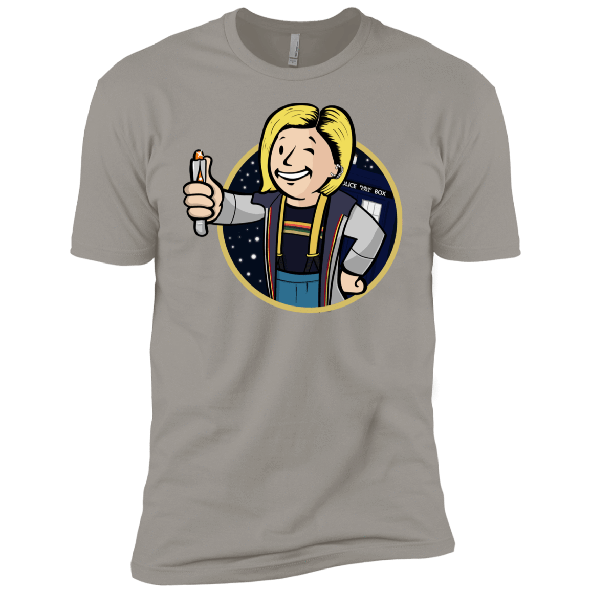 T-Shirts Light Grey / YXS Doctor Vault Boys Premium T-Shirt