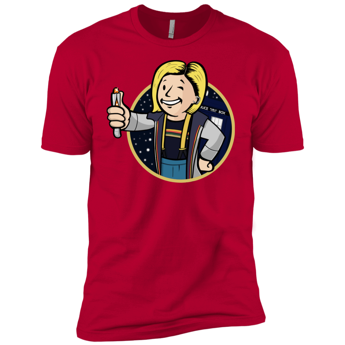 T-Shirts Red / YXS Doctor Vault Boys Premium T-Shirt