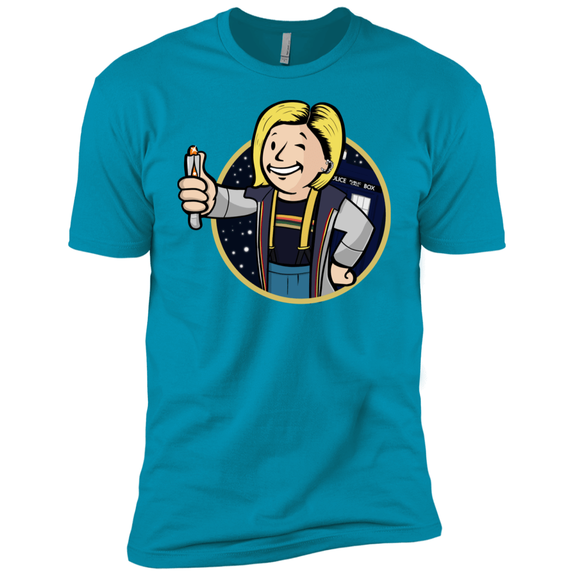 T-Shirts Turquoise / YXS Doctor Vault Boys Premium T-Shirt
