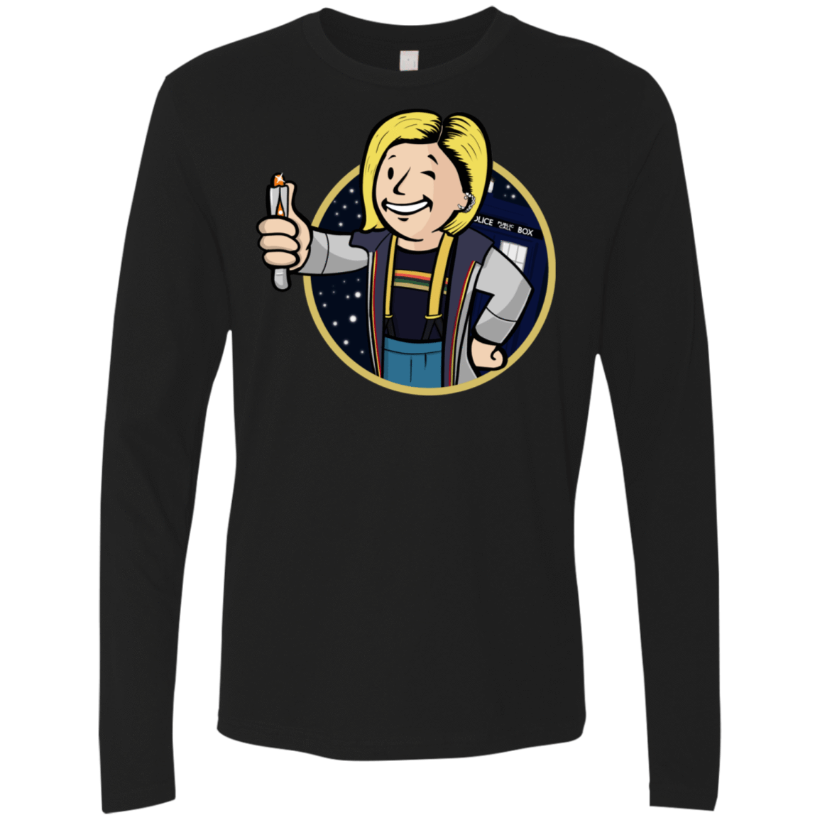 T-Shirts Black / S Doctor Vault Men's Premium Long Sleeve