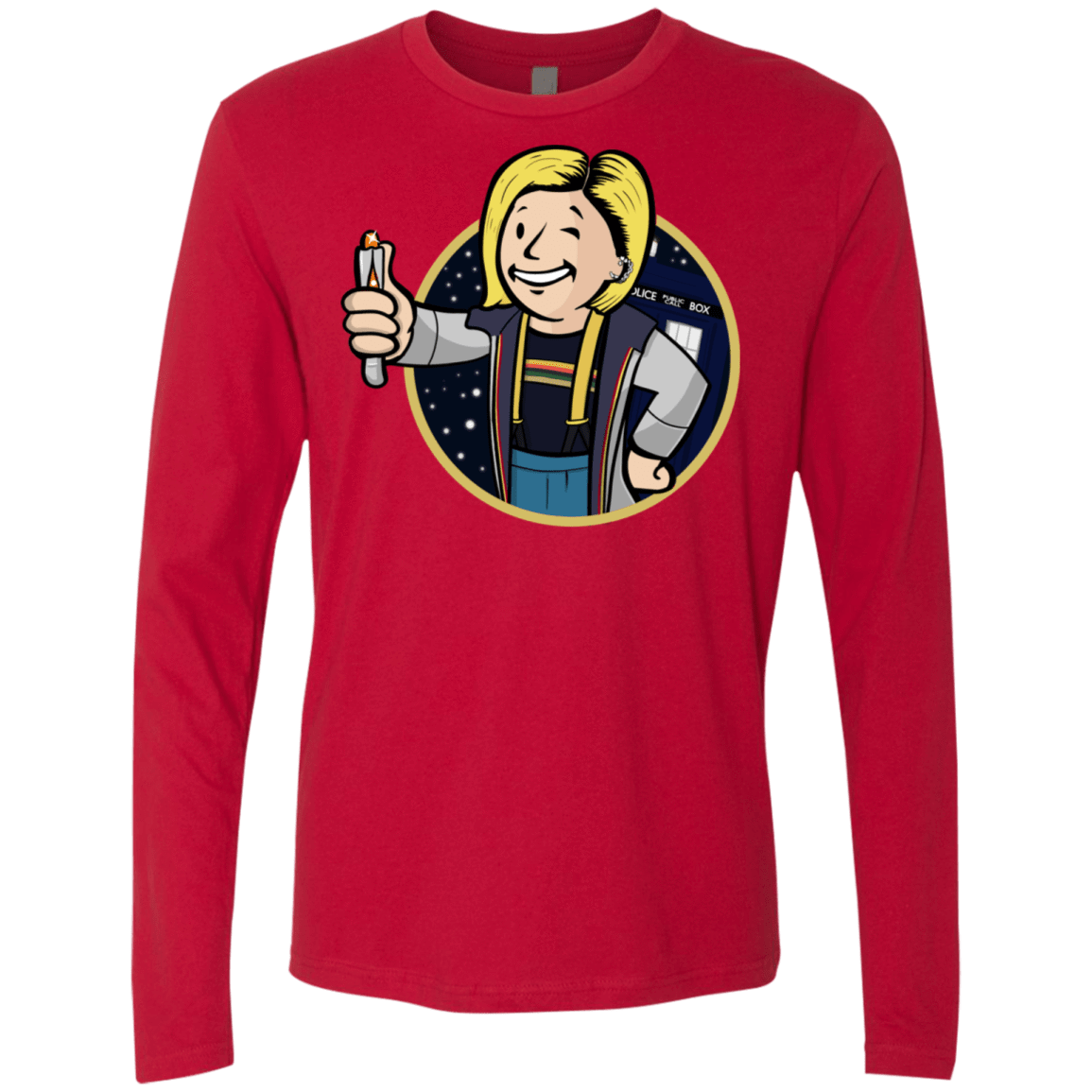 T-Shirts Red / S Doctor Vault Men's Premium Long Sleeve