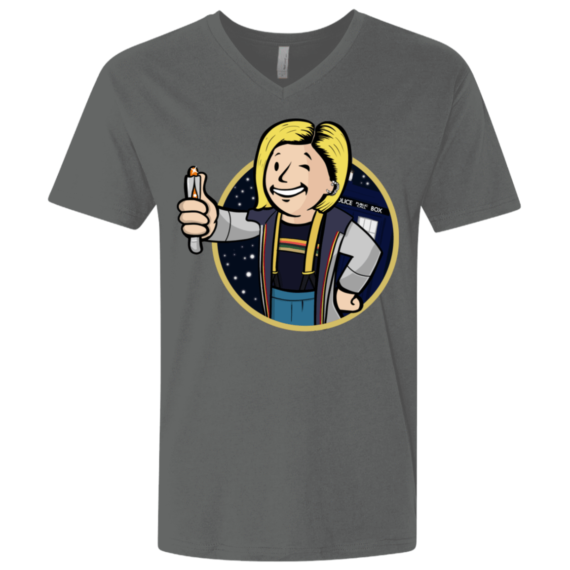 T-Shirts Heavy Metal / X-Small Doctor Vault Men's Premium V-Neck