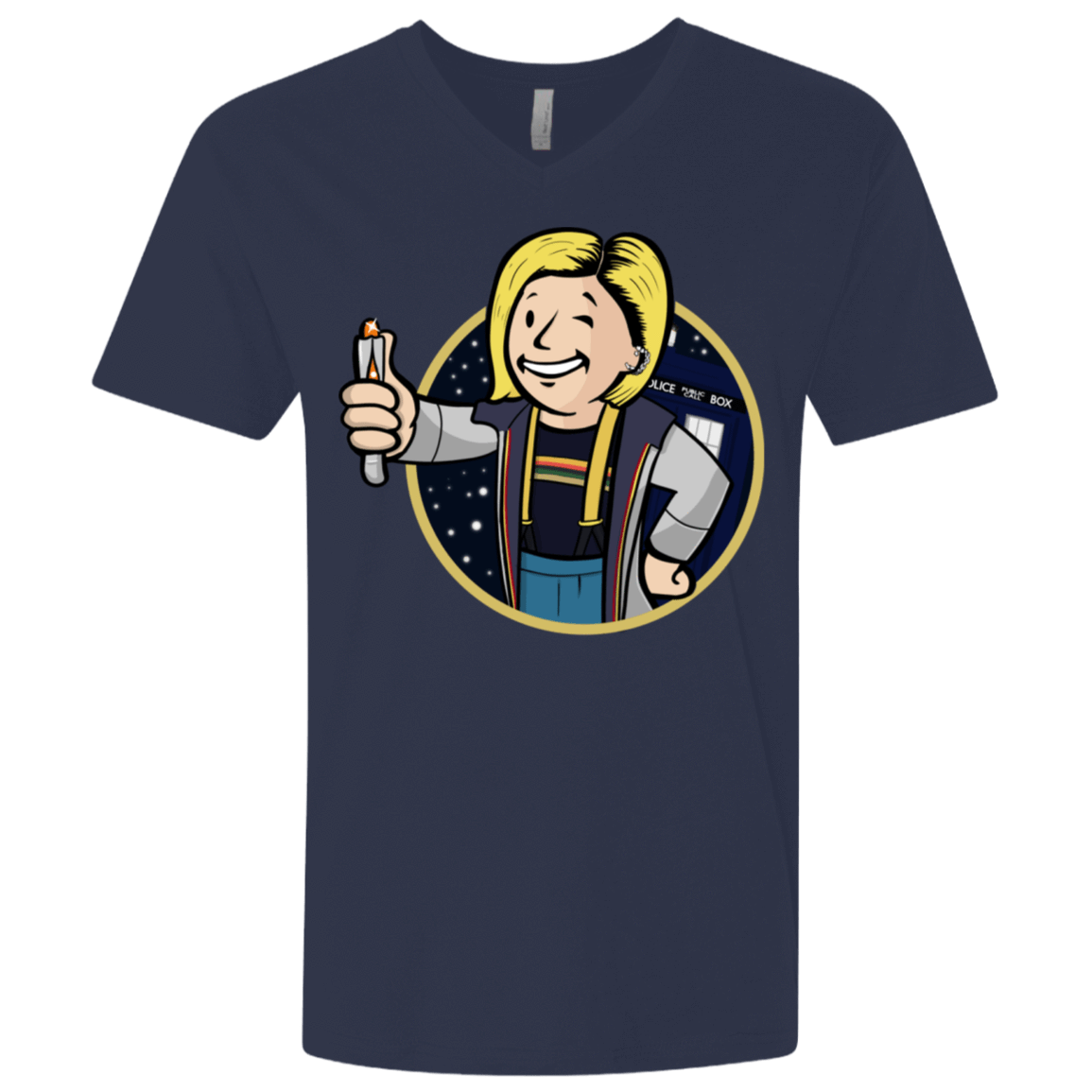 T-Shirts Midnight Navy / X-Small Doctor Vault Men's Premium V-Neck