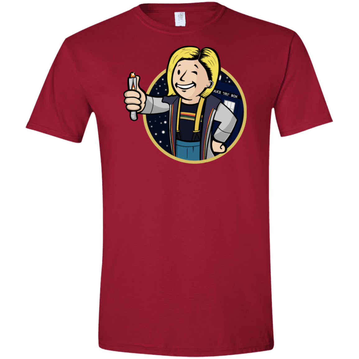 T-Shirts Cardinal Red / S Doctor Vault Men's Semi-Fitted Softstyle