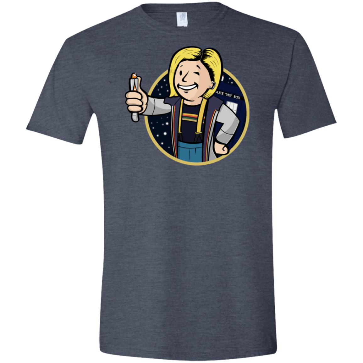 T-Shirts Heather Navy / S Doctor Vault Men's Semi-Fitted Softstyle