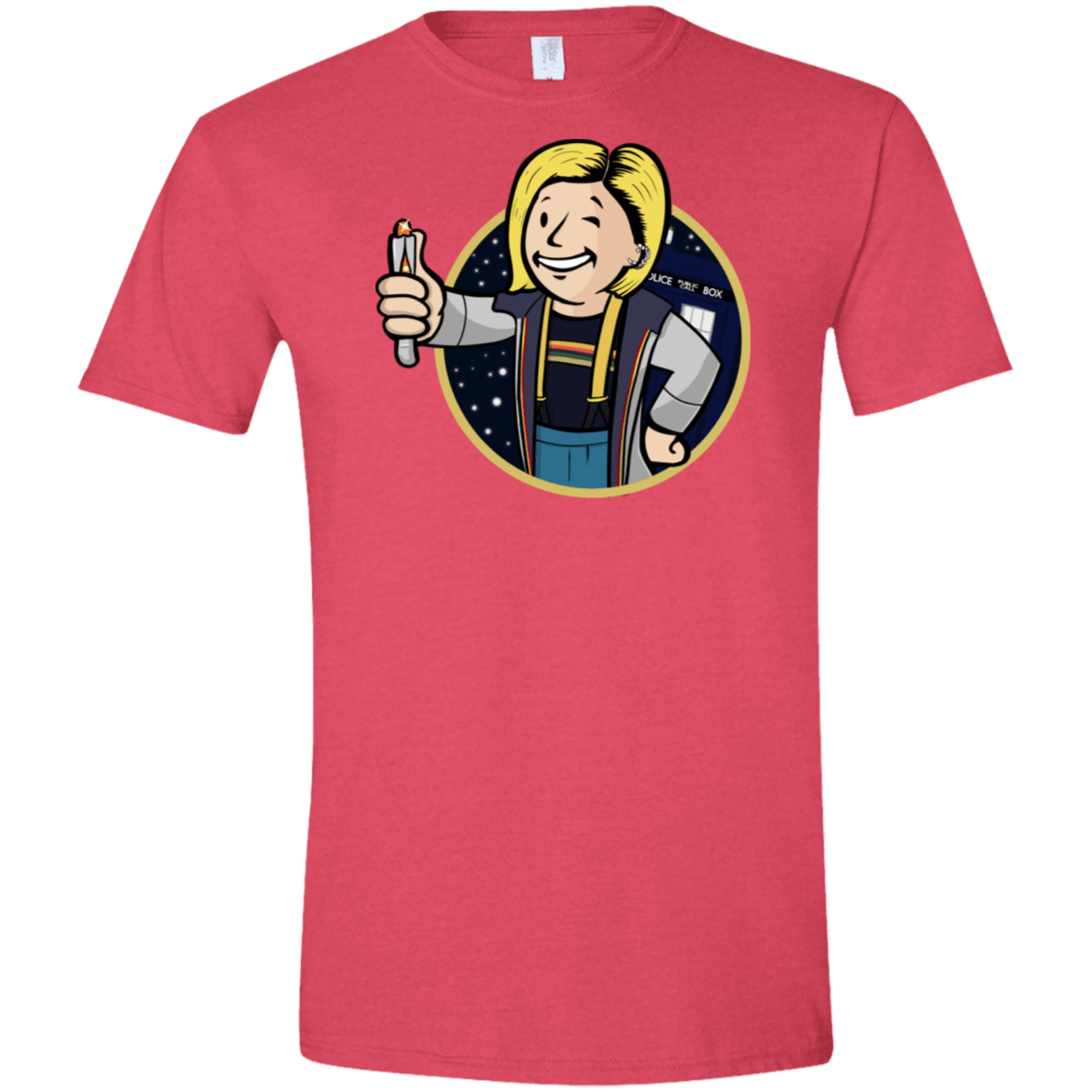 T-Shirts Heather Red / S Doctor Vault Men's Semi-Fitted Softstyle