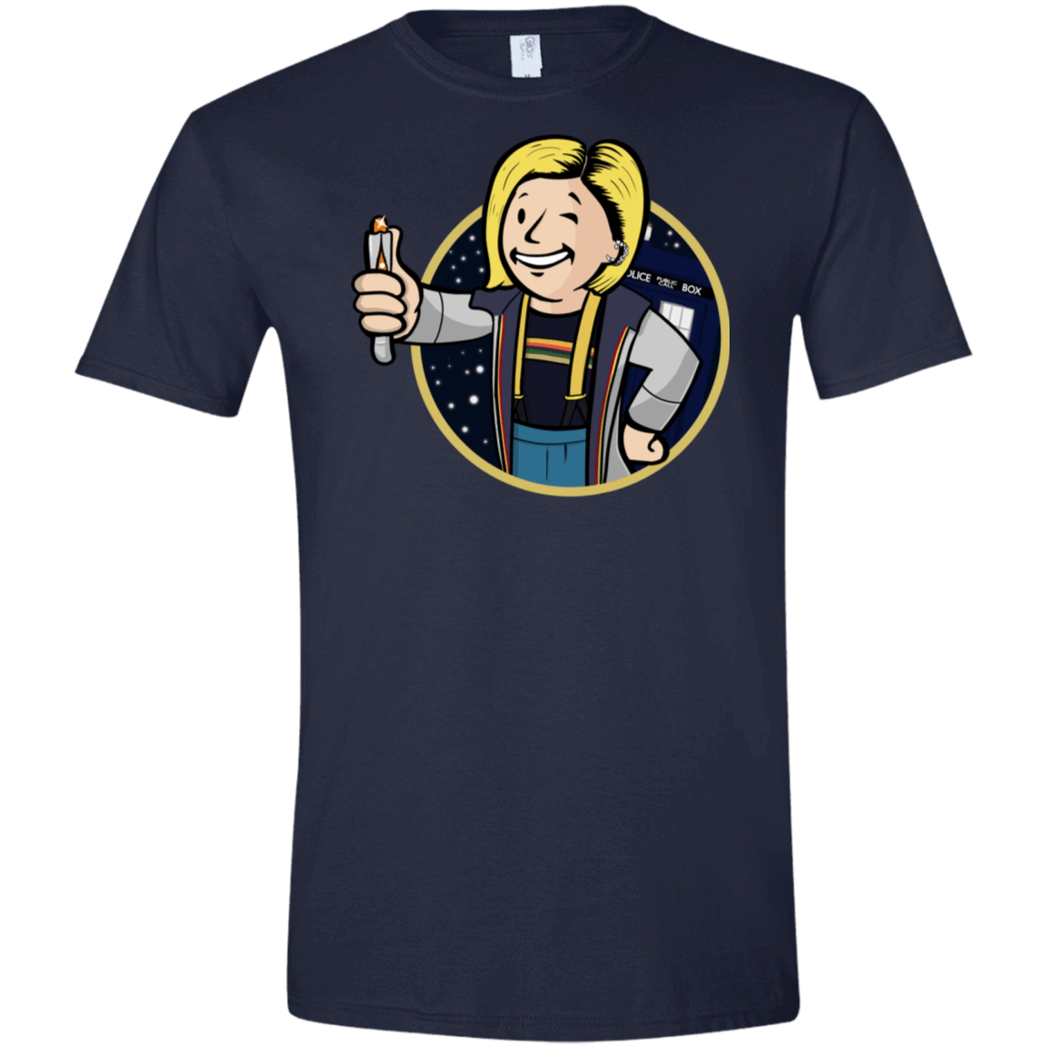 T-Shirts Navy / X-Small Doctor Vault Men's Semi-Fitted Softstyle