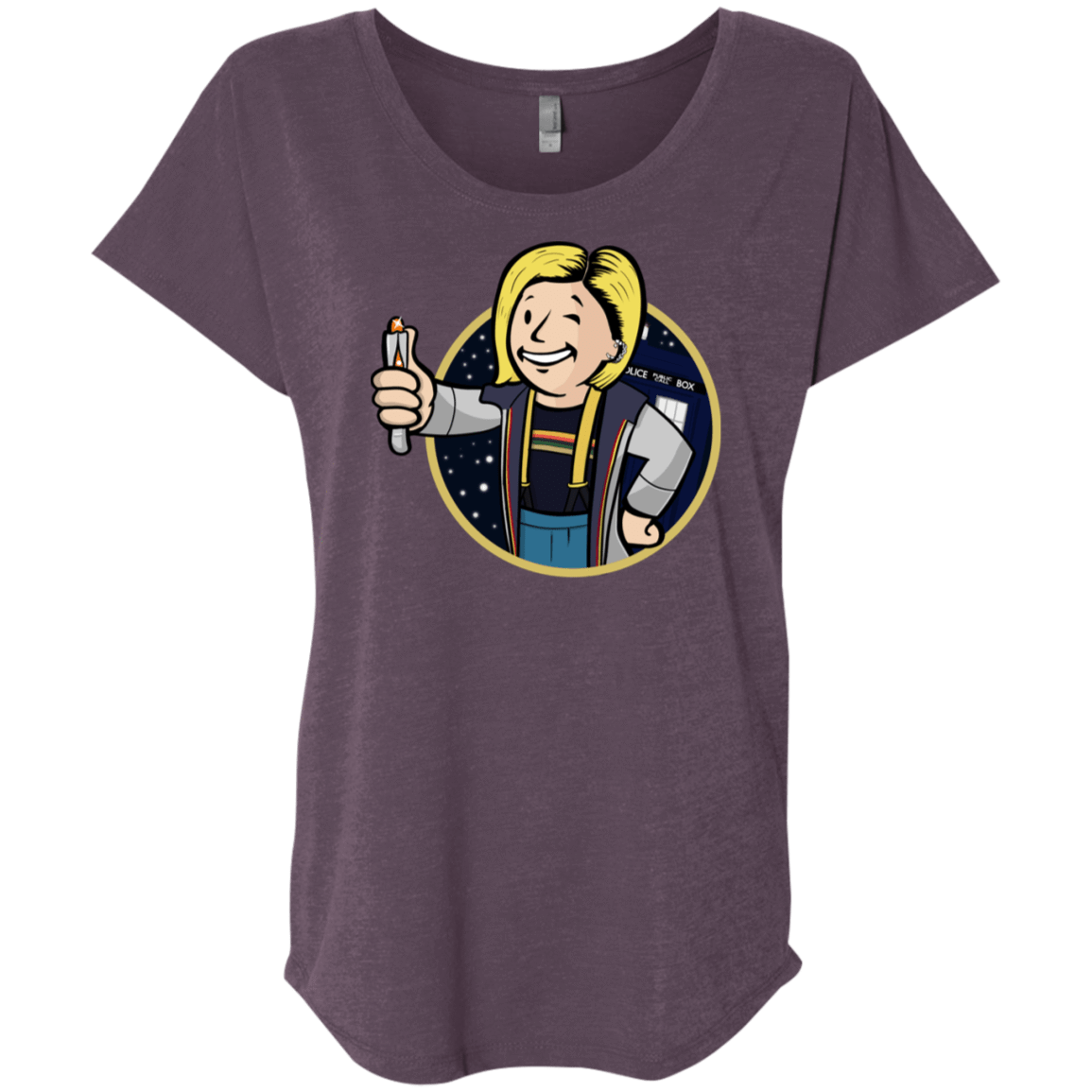 T-Shirts Vintage Purple / X-Small Doctor Vault Triblend Dolman Sleeve