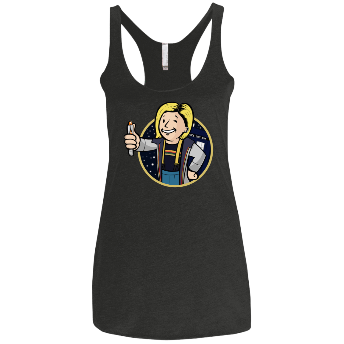 T-Shirts Vintage Black / X-Small Doctor Vault Women's Triblend Racerback Tank