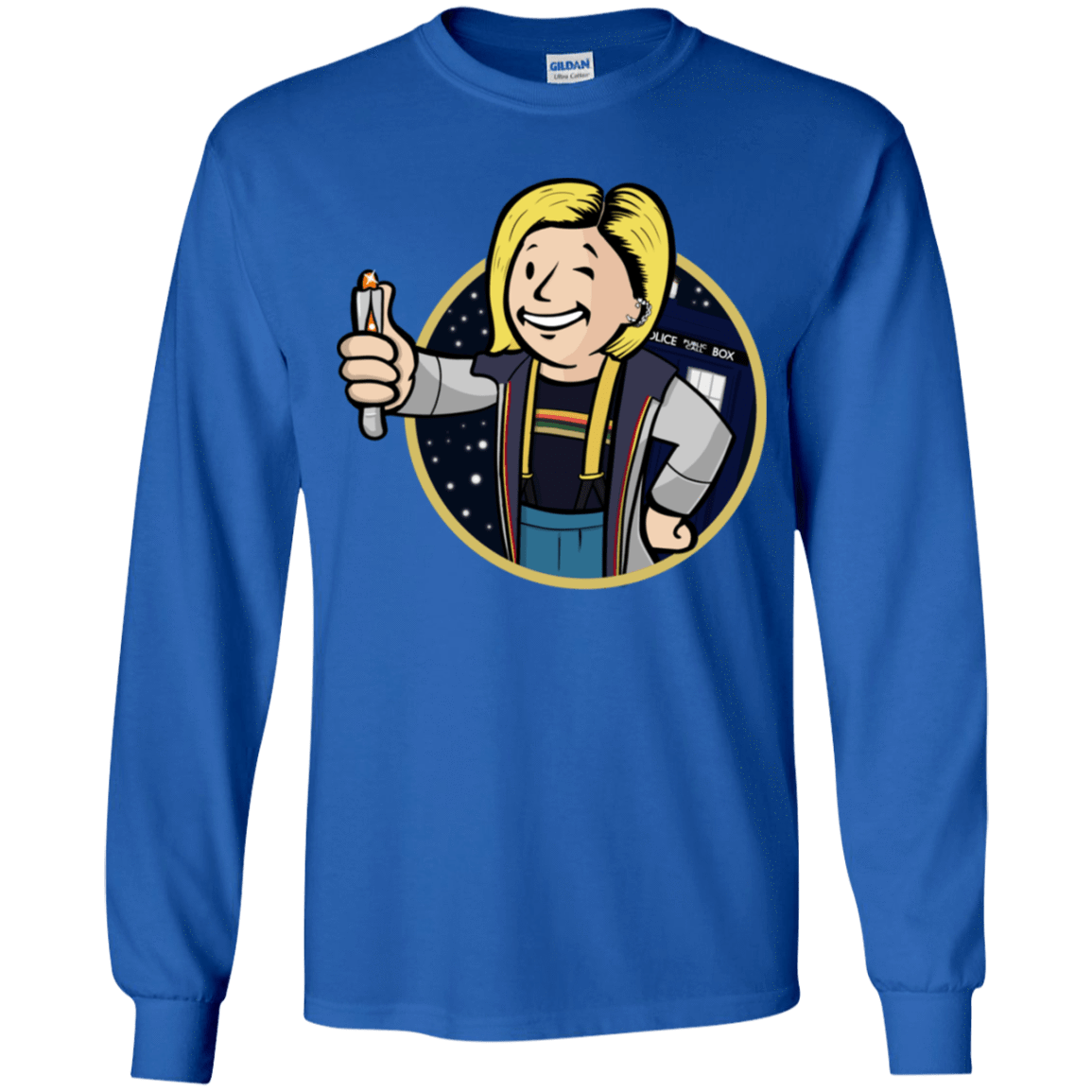 T-Shirts Royal / YS Doctor Vault Youth Long Sleeve T-Shirt